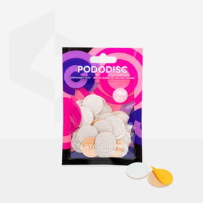 Weiße Nachfüllpads für Staleks Pododisc Pro M, Körnung 180 (50 Stück)