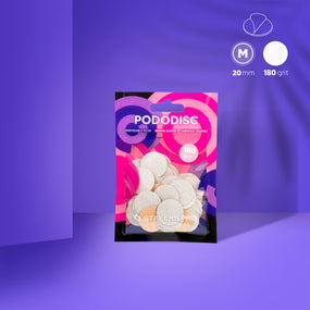 Weiße Nachfüllpads für Staleks Pododisc Pro M, Körnung 180 (50 Stück)