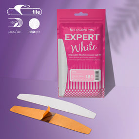 Weiße Einwegfeilen für Staleks Pro Expert Base 42, Körnung 180 (50 Stück)