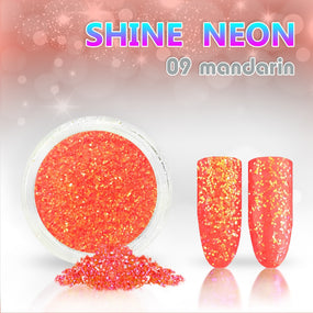 9. Shine Effect Neon Mandarin Glitzer