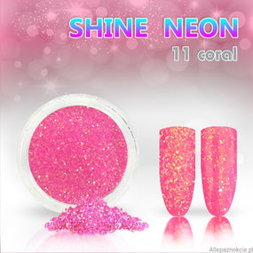 11. Shine Effect Neon Coral Glitzer