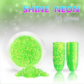 6. Shine Effect Neon Grün Glitzer