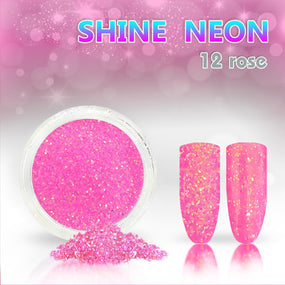 12. Shine Effect Neon Rose Glitzer